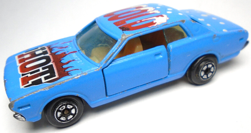 VTG YATMING #1066 70'S NISSAN GLORIA HOT COLD BLUE 2 3/4" DIECAST CAR DOORS OPEN - Picture 2 of 6