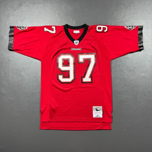 100% Authentic Simeon Rice Mitchell Ness 02 Tampa Bay Buccaneers Jersey L 44