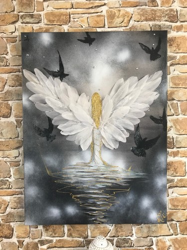 ANGELS LARGER COLLECTION 1 -acrylic original paintings - Picture 7 of 146