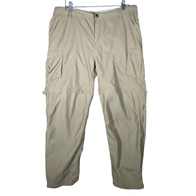 REI Pantalon Cargo Convertible Femme 16 Sahara Zip Off Nylon UPF