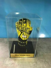Goalie Glove Display Case Personalised Engraved Football Memorabilia