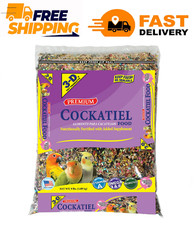 3-D Pet Products Premium Cockatiel Mix Bird Food Seeds, with Probiotics, 9 lb