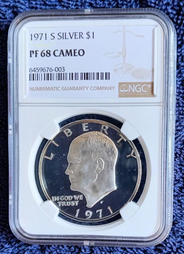 1971-S Eisenhower silver dollar proof NGC PF68 Cameo