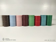Mini Plastic Roulette / Poker Chips 20 Chips 17 Colors to choose from 7/8" USA