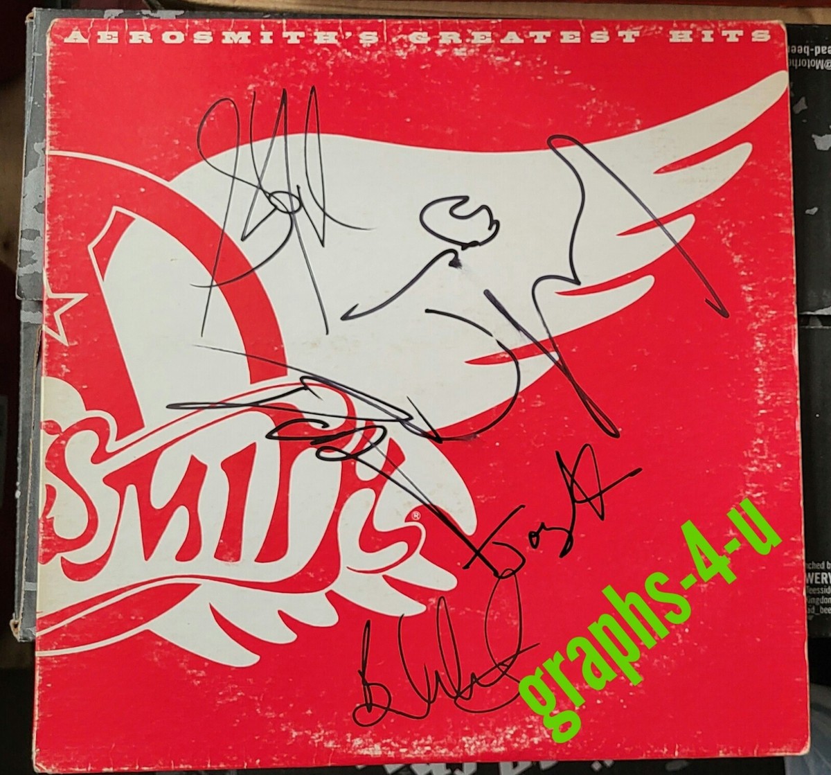 Aerosmith Signed Steven Tyler Joe Perry Autograph Joey Kramer Tom