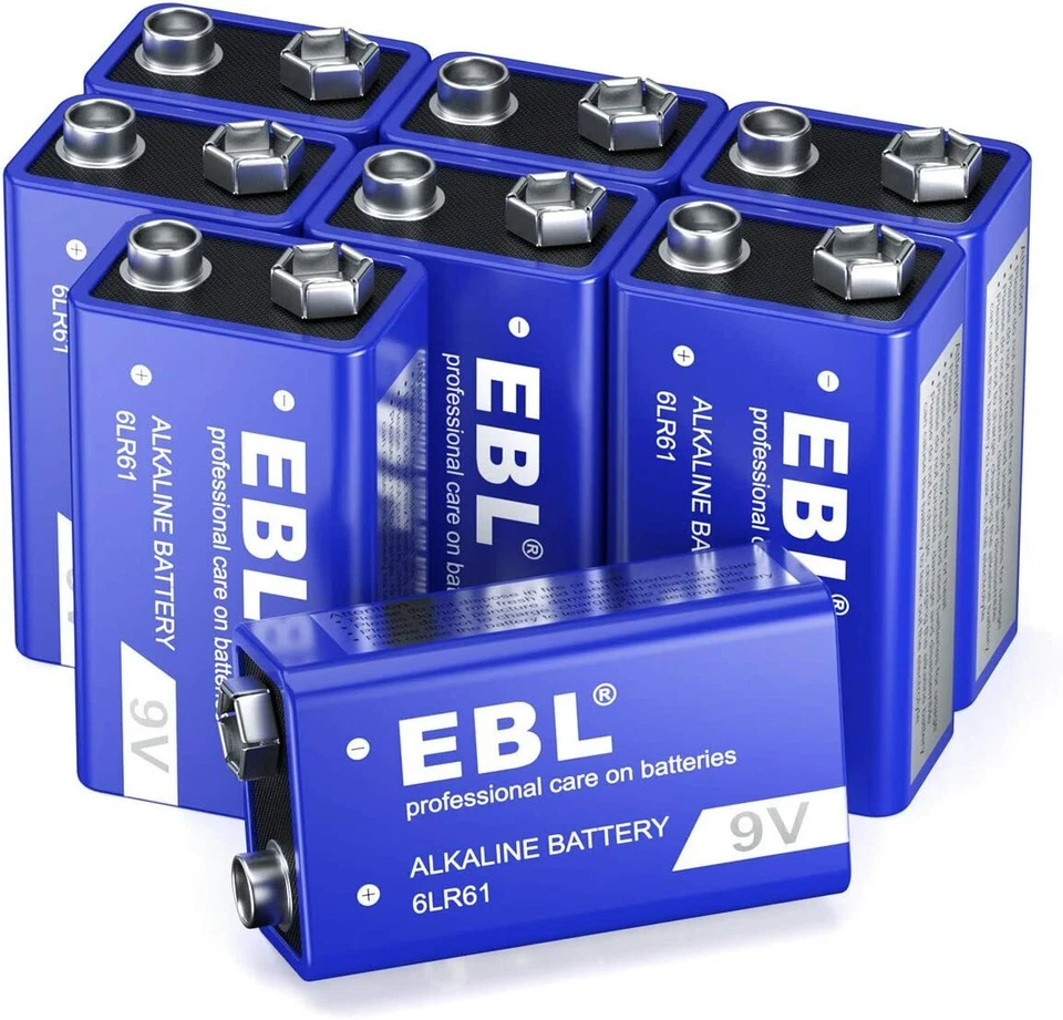 EBL 9V Alkaline Battery 6LR61 Batteries 9 Volt Ultra Long Lasting Leak Proof Lot - Image 4 of 4
