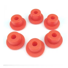15mm~31.3mm Red Silicone Rubber Stopper Plugs Blanking End Caps Tube Insert Bung