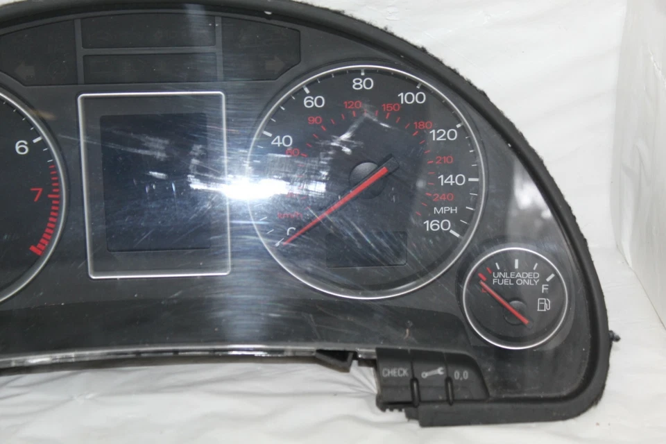 Speedometer Instrument Cluster Dash Panel Gauges 03 Audi A4 105,993 Miles - Image 3 of 4