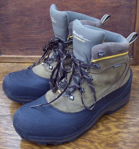 Eddie Bauer Snowfoil Waterproof Boots~Thermafill Insulation~Mens 13