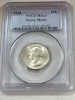 1934 Washington Quarter Heavy Motto PCGS MS64 Cert# 24153562 NICE! PQ!