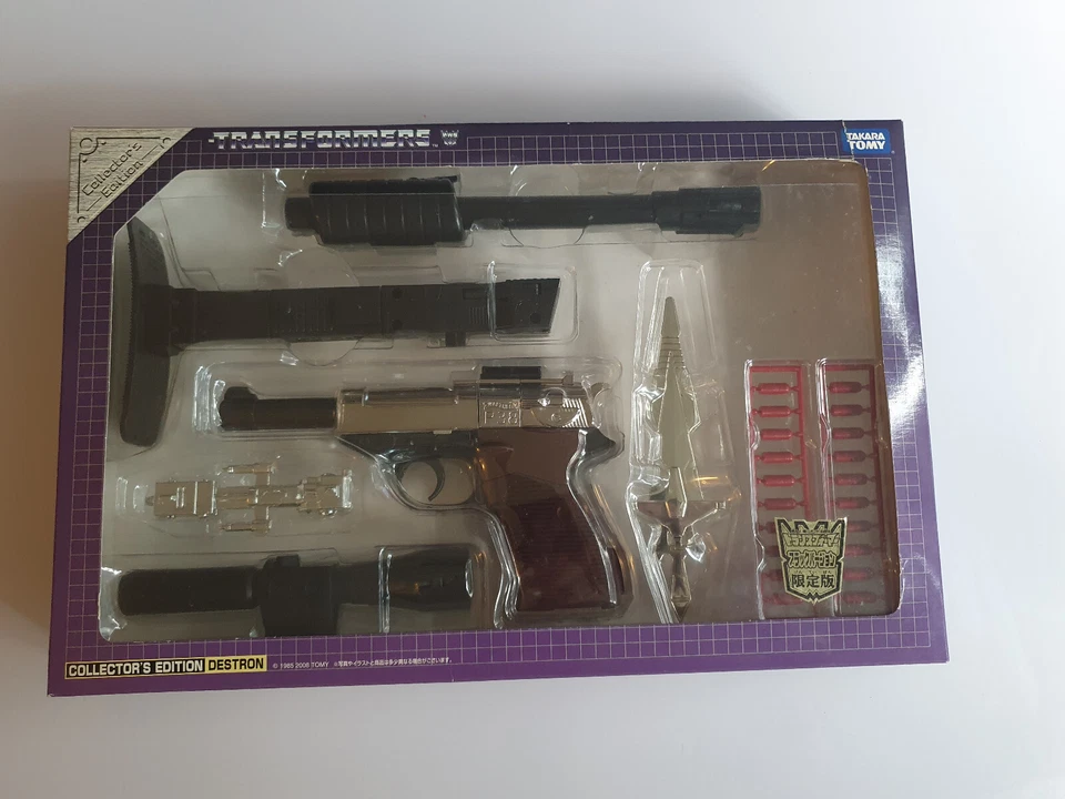 TRANSFORMERS G1 Reissue BLACK MEGATRON Gun E-hobby Collector's DESTRON Unopened - Image 2 of 4