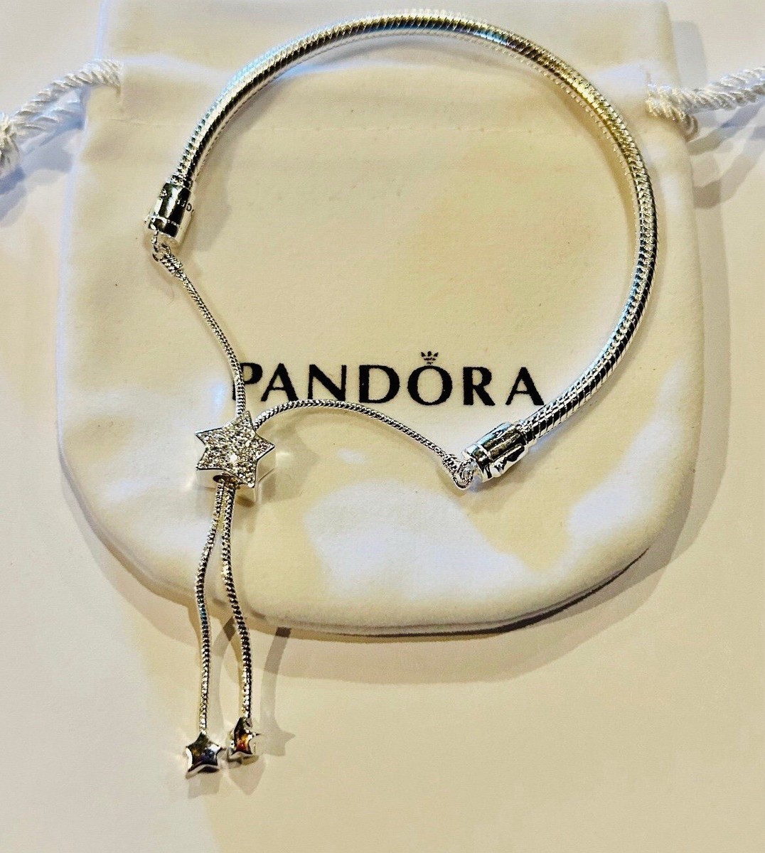 Pandora Star Pave Slider Bracelet New | eBay