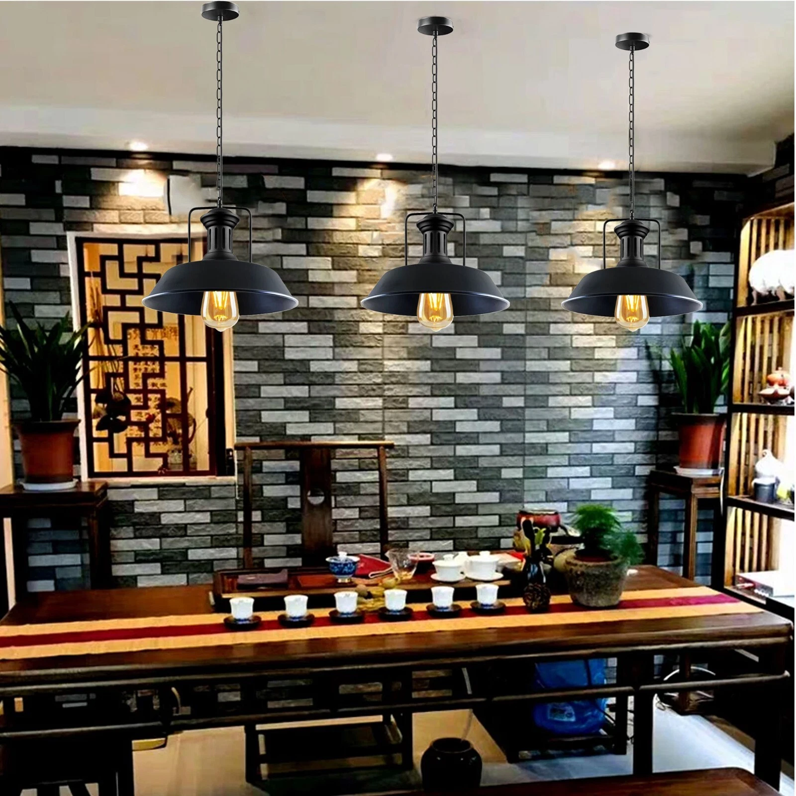 Modern Industrial Black Ceiling Pendant Light Shade in UK – Shop Now!