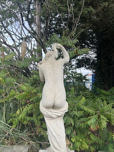 Statue de jardin femme figurine classique aspect marbre sculpture relique grecque romaine - Photo 6 sur 16