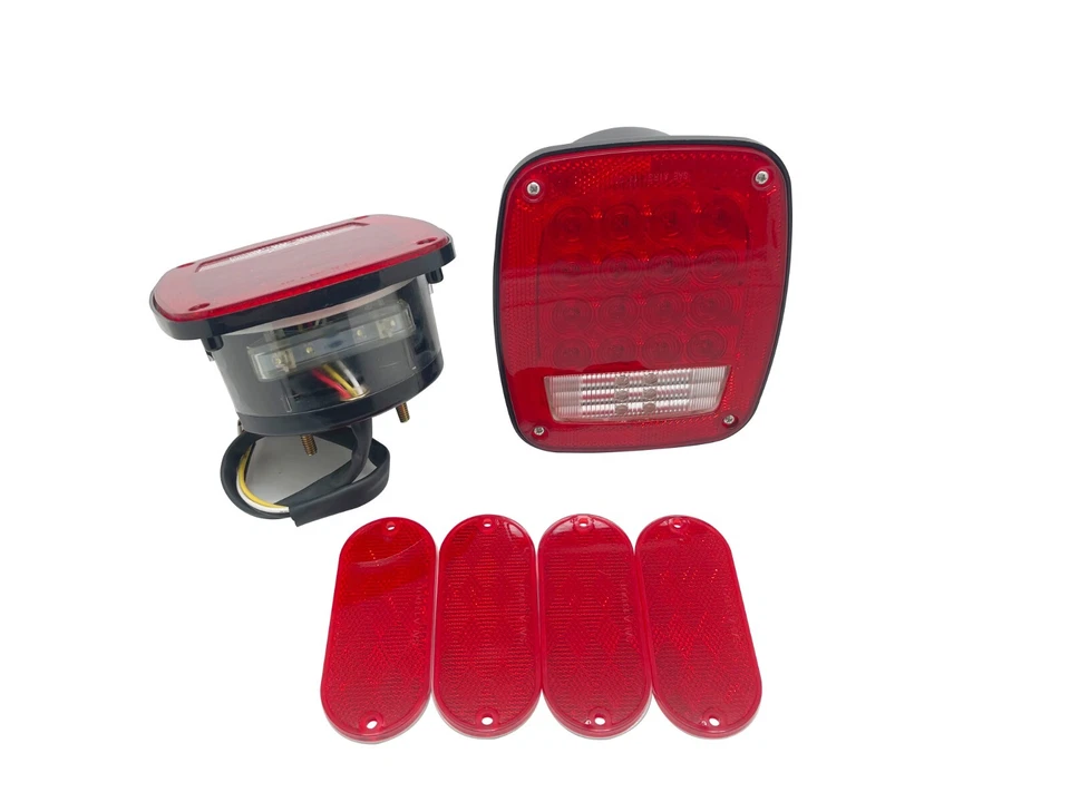 Luces traseras LED universales para remolque de camión de 2 piezas parada giro cola reversa punto sumergible Foto 2 de 4