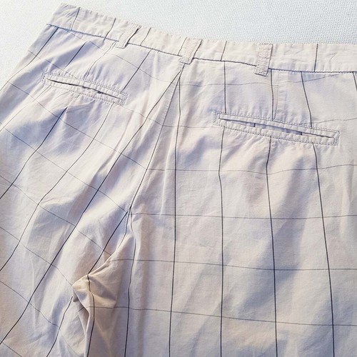 Nike Athletic Dept Summer checkered beige mens shorts 100% cotton size 32 - Imagen 5 de 5