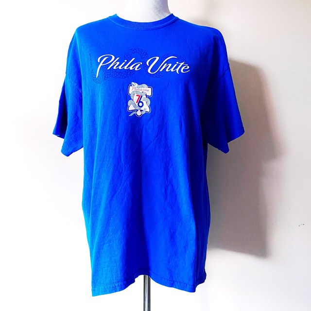 Philadelphia 76ers Sixers Phila Unite Liberty Bell Snake Logo T-Shirt Mens XL | eBay