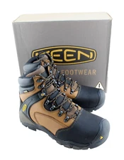 NWB KEEN Louisville Size 11 D Brown Met Guard ST Waterproof Men Boots MSRP $195