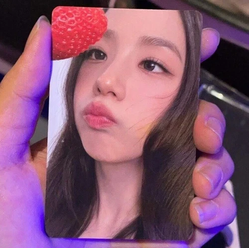 TARJETA FOTOGRÁFICA BENÉFICA JISOO BLACKPINK AMORTAGE REUNIÓN FAN ÍDOLO OFICIAL KPOP BLINK