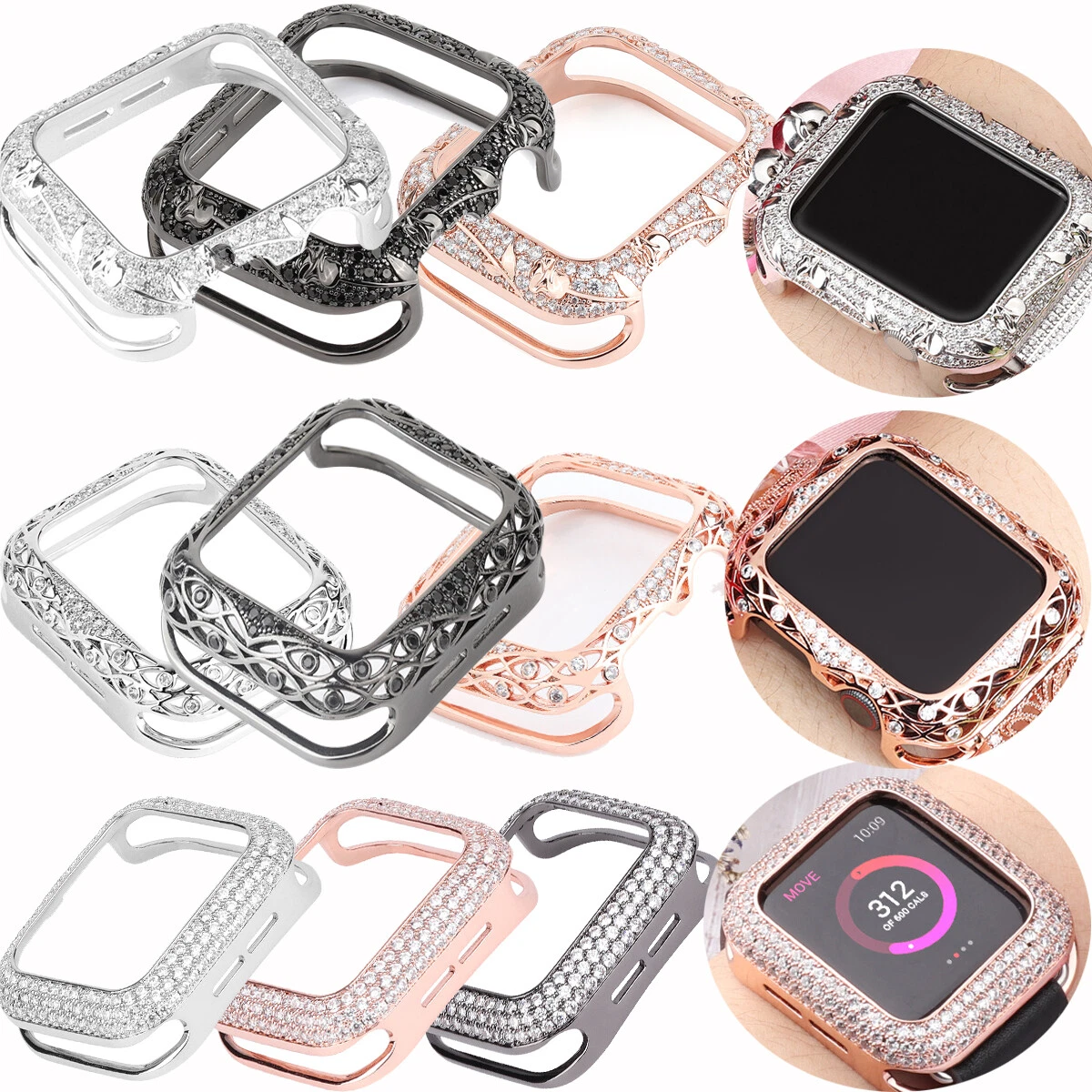 Diamond cover for apple watch cheap