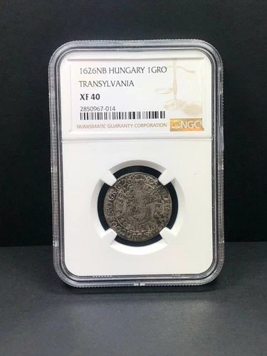 1626 NB Hungary Transylvania 1 Groschen. NGC XF 40. 