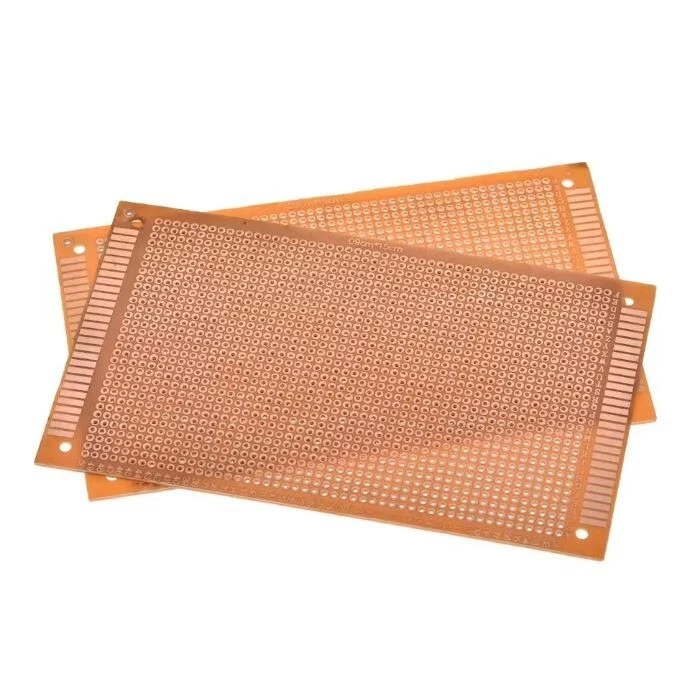 MARKENLOS 2 Stk. | 9x15cm Lochrasterplatine einseitig pcb Leiterplatte Prototyp Platine
