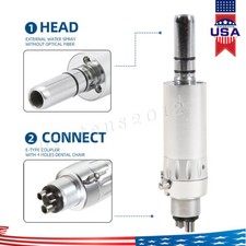 NSK Style Dental Slow Low Speed Handpiece E-type Air Motor 4 Holes M4 CH
