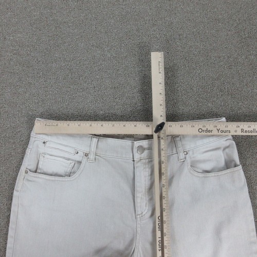Chicos Jeans Womens ' 1.5 Off-White Beige Blend Denim Tapered Capri 34x25* - Picture 5 of 24