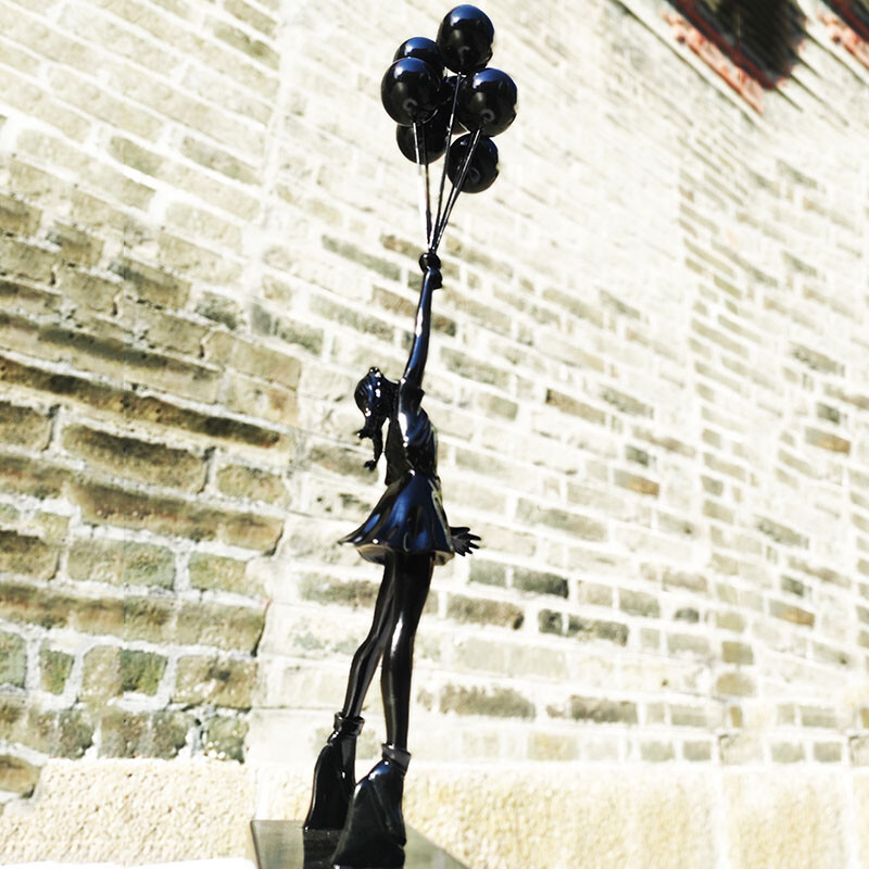 Flying Balloons Girl（GESSO BLACK Ver.） Album : Brandalised - Flying Balloon Girl – Poppers Toy Store
