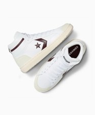 Converse Pro Blaze Classic Mid Mens Size 9 White Bloodstone Egret A08644C Unisex Converse Pro Blaze Classic Mid White Bloodstone for Sale  main image 4
