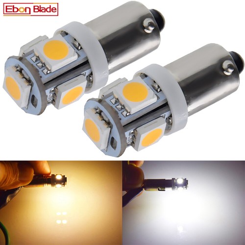 4PCS BLANC BA9S T4W 3030 2 LED Auto Ampoule de témoin de dôme intérieur