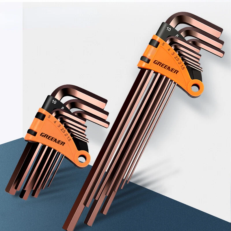 9 Pcs Allen Wrench Metric Wrench Inch Wrench L Wrench Size Torx Key Tool Set