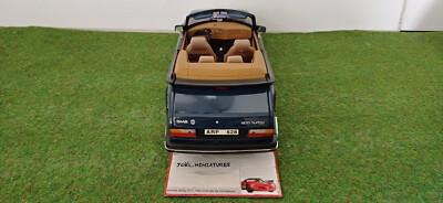 SAAB 900 TURBO CABRIOLET ouvert open bleu nuit 1/18 ANSON voiture
