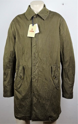 BARACUTA G10 Sateen Garment Dyed Mantel Trechcoat Khaki Gr.54-XL NEU mit ETIKETT - Bild 6 von 12