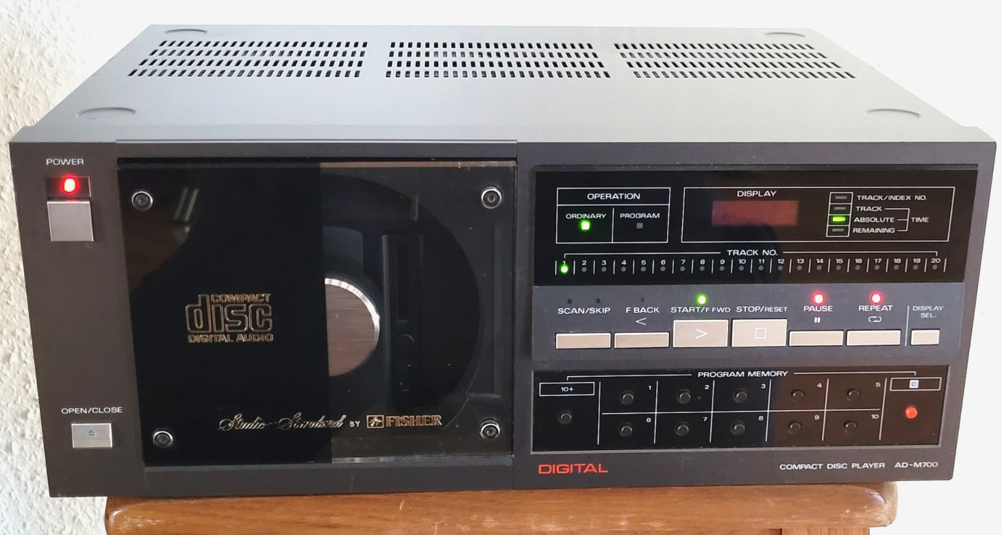 SAMMLERSTÜCK !Fisher AD-M700 HIFI CD-PLAYER  Seltener ERSTE SERIE-Klassiker 80er