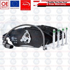 FOR AUDI A4 A5 A6 A7 Q5 TFSI TDI FSI APEC FRONT BRAKE PADS & WEAR SENSORS