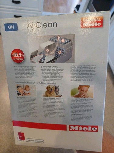 Miele GN Vacuum Bags - 3D AirClean - 4 HEPA Bags & 2 Filters - Picture 4 of 4