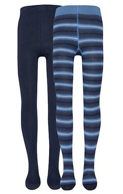 Ewers Jungen 2er Pack Strumpfhose Doppelpack ringel marine