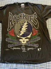 Grateful Dead Follow The Golden Road Fall Tour 1994 Tie Dyed Concert T Shirt