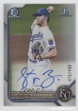 2022 Bowman Draft Chrome Pick Refractor 470/499 Steven Zobac #CDA-SZ Auto 09an