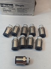 Legris 3175-62-18 Metal Male Connector 1/2" Push To Connect 3/8" NPT Box Of 10