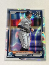 2024 Bowman - Chrome Prospects Jace Jung #BCP-5 Lava Refractor /399 (RC)