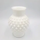 Vintage Fenton Milk Glass Hobnail Bud Vase White, 5" T
