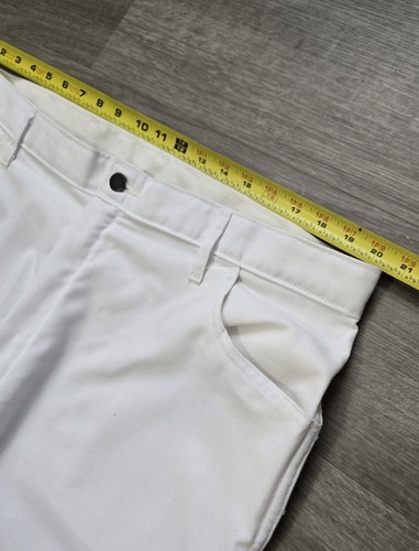Dickies Carpenter Painters Pants Men 41x29 White Baggy Loose Fit 90s Y2K Denim - Picture 6 of 10