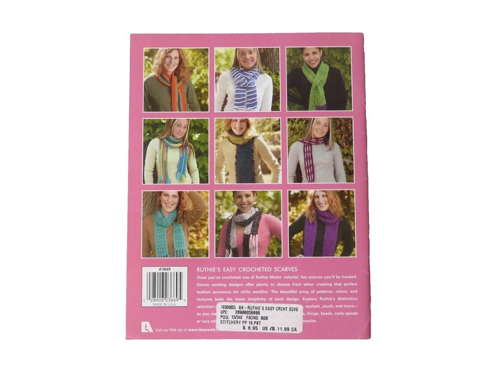 Bufandas de ganchillo fáciles de Ruthie 11 grandes proyectos de Ruthie Marks 2004 Foto 4 de 4