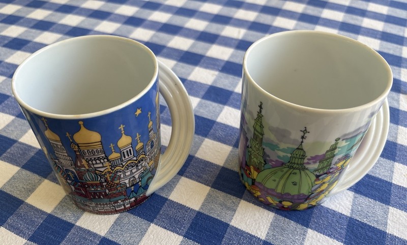 Pair City Cup Mugs, 19 & 32, Rosenthal