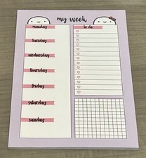 NEW Once More With Love  My Week  Large Sticky Notes Notepad OMWL