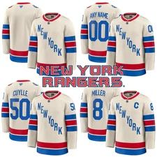 Men's Rangers 2026 Beige Winter Classic Limited Stitched Jersey