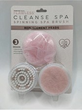 Finishing Touch Flawless SPINNING SPA BRUSH Replacement Heads 3 - Pack
