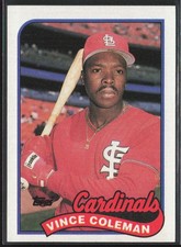 1989 Topps Vince Coleman St. Louis Cardinals #90